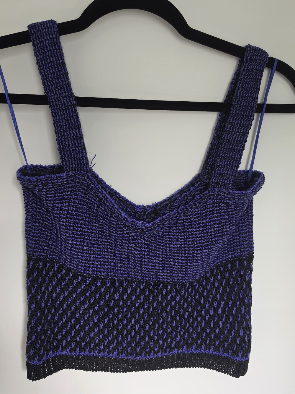 ZARA Knit Crop Tank Top in Deep Purple - Picture 2 of 6